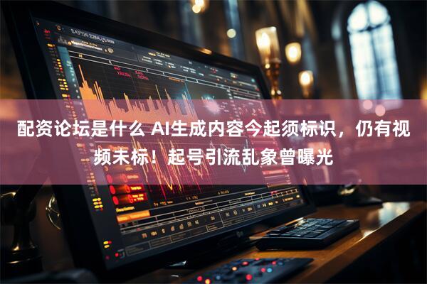 配资论坛是什么 AI生成内容今起须标识，仍有视频未标！起号引流乱象曾曝光