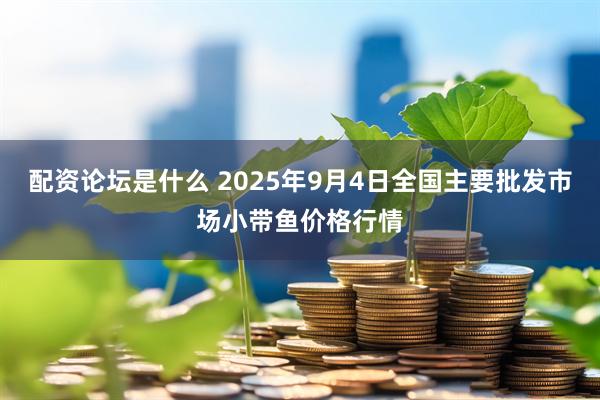 配资论坛是什么 2025年9月4日全国主要批发市场小带鱼价格行情