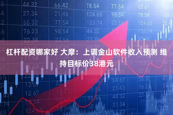 杠杆配资哪家好 大摩：上调金山软件收入预测 维持目标价38港元